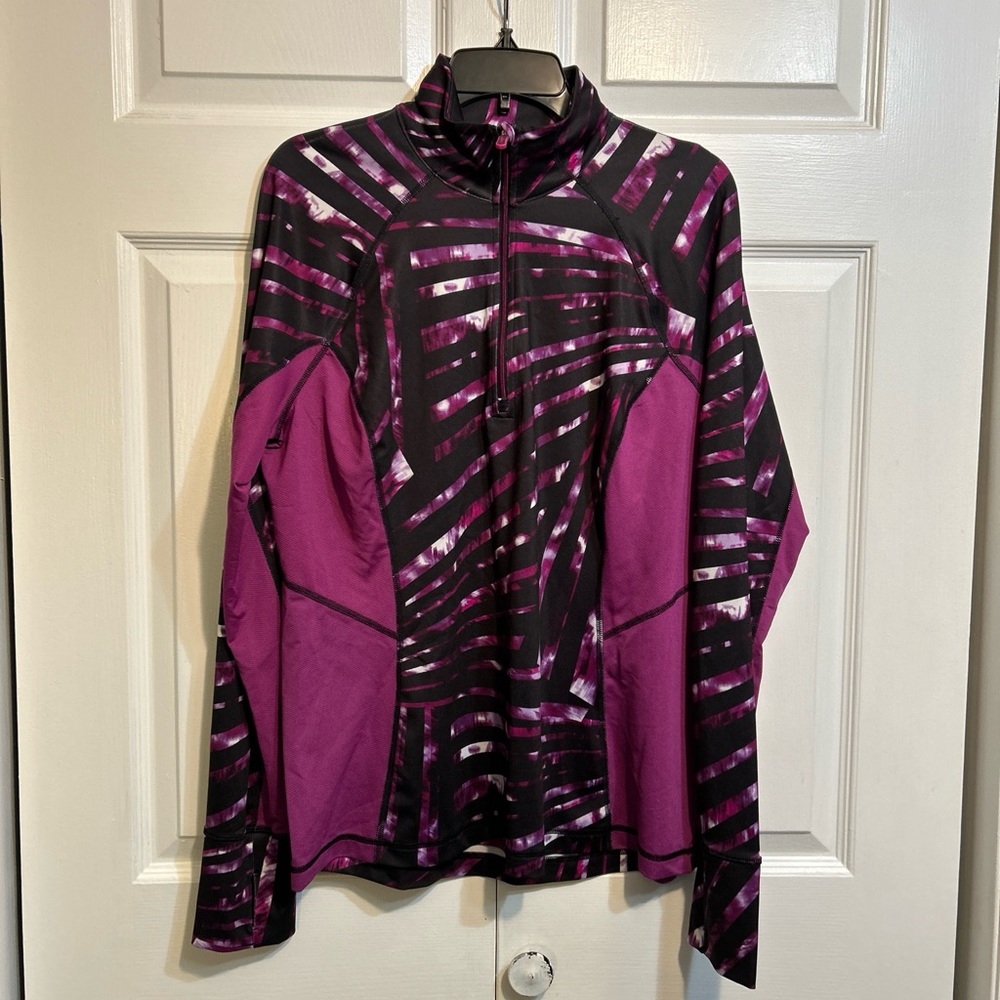 NWT TEK GEAR DRY TEK Pullover Active Shirt Top 1/4 Zip Size XL Women’s Athletic